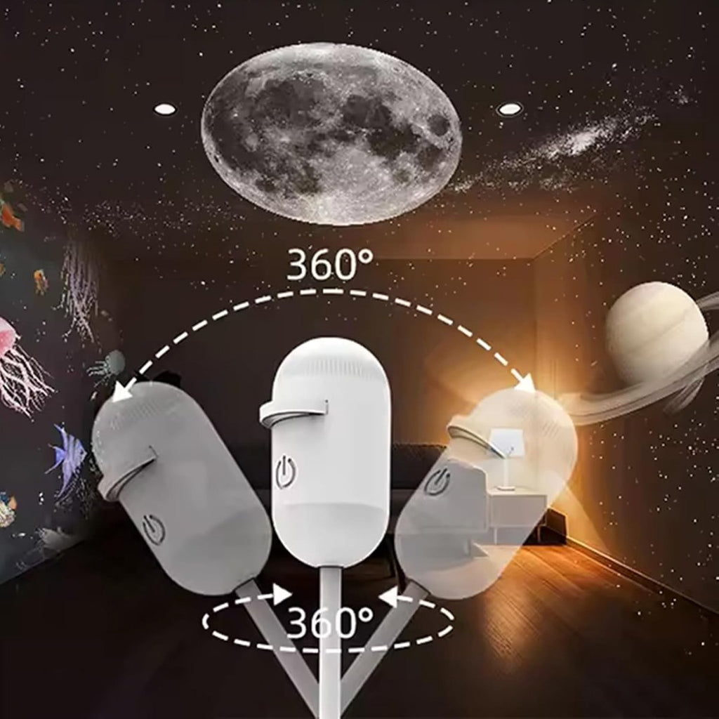 DINUZO Galaxy Projector – Trasforma ogni stanza in un cielo stellato