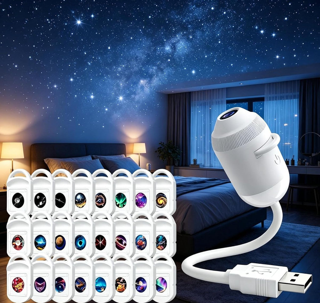 DINUZO Galaxy Projector – Trasforma ogni stanza in un cielo stellato